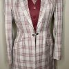 DAY COAT GREY/MAROON PLAID FRIERSON