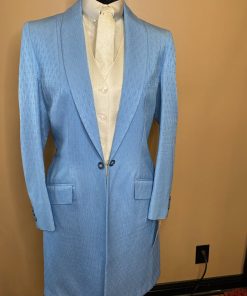 DAY COAT BLUE LINK PATTERN FRIERSON