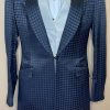 BLACK SHEEN SQUARE PATTERN DAY COAT BECKER BROTHERS