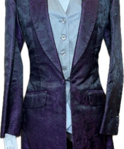 PURPLE PAISLEY AN EQUESTRIAN FLAIR DAY COAT