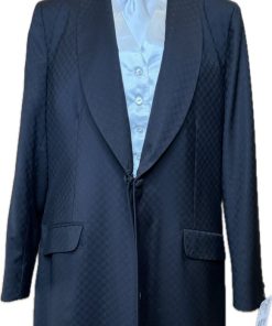 BLACK CD EQUESTRAIN FLAIR DAY COAT