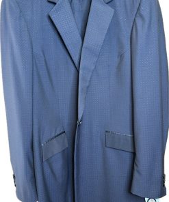 NAVY PATTERN DEREGNAUCOURT DAY COAT