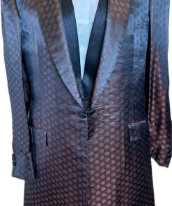 BLACK WITH BRONZE PATTERN DEREGNAUCOURT DAY COAT