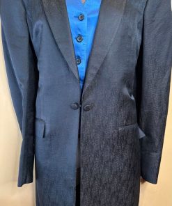 BLACK PATTERN WITH SHEEN DEREGNAUCOURT DAY COAT