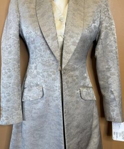 TAUPE FLOWER PATTERN BBROS DAY COAT